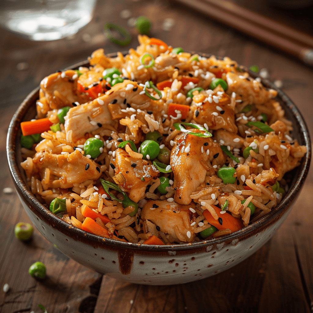 Garlic Chicken Fried Rice 1
