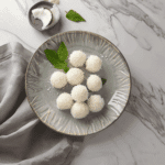 Delicious Coconut Balls on a beautiful Plate