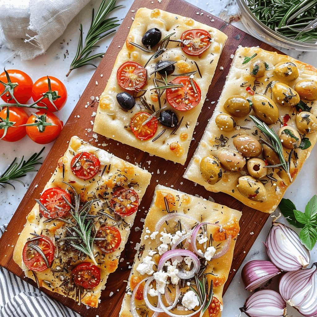 A beautifully baked no knead focaccia