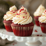 Festive Red Velvet Cupcake decorations - sprinkles