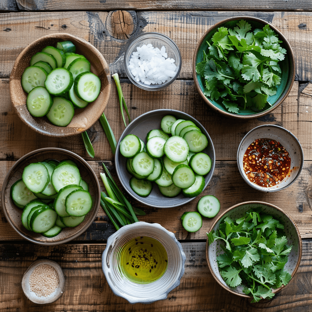 Key Ingredients for Spicy Cucumber Salad