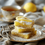 Finished Lemon Bars on a Plate