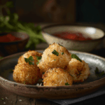 Cheesy Rice Balls recipe