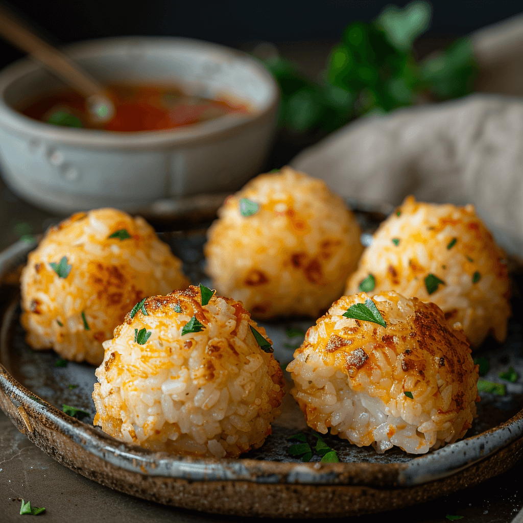 Cheesy Rice Balls: Crispy, Melty Appetizer Delight