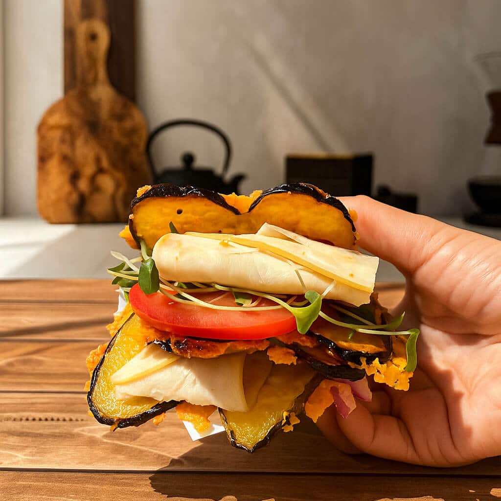 pickle sandwich with cheese and turkey