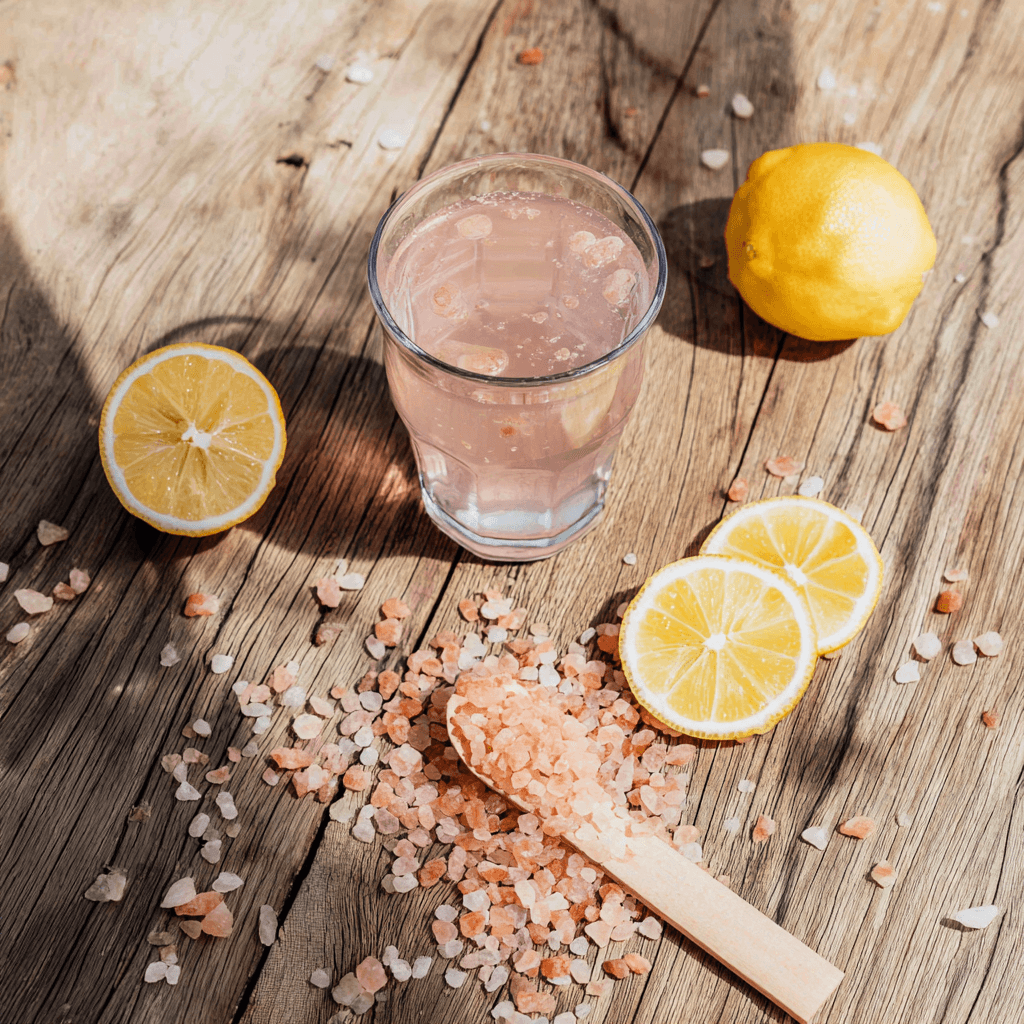 Served Japanese Pink Salt Wellness Drink