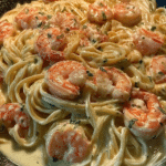 Shrimp Scampi Recipe with tender shrimp tossed in creamy garlic butter sauce and linguine pasta