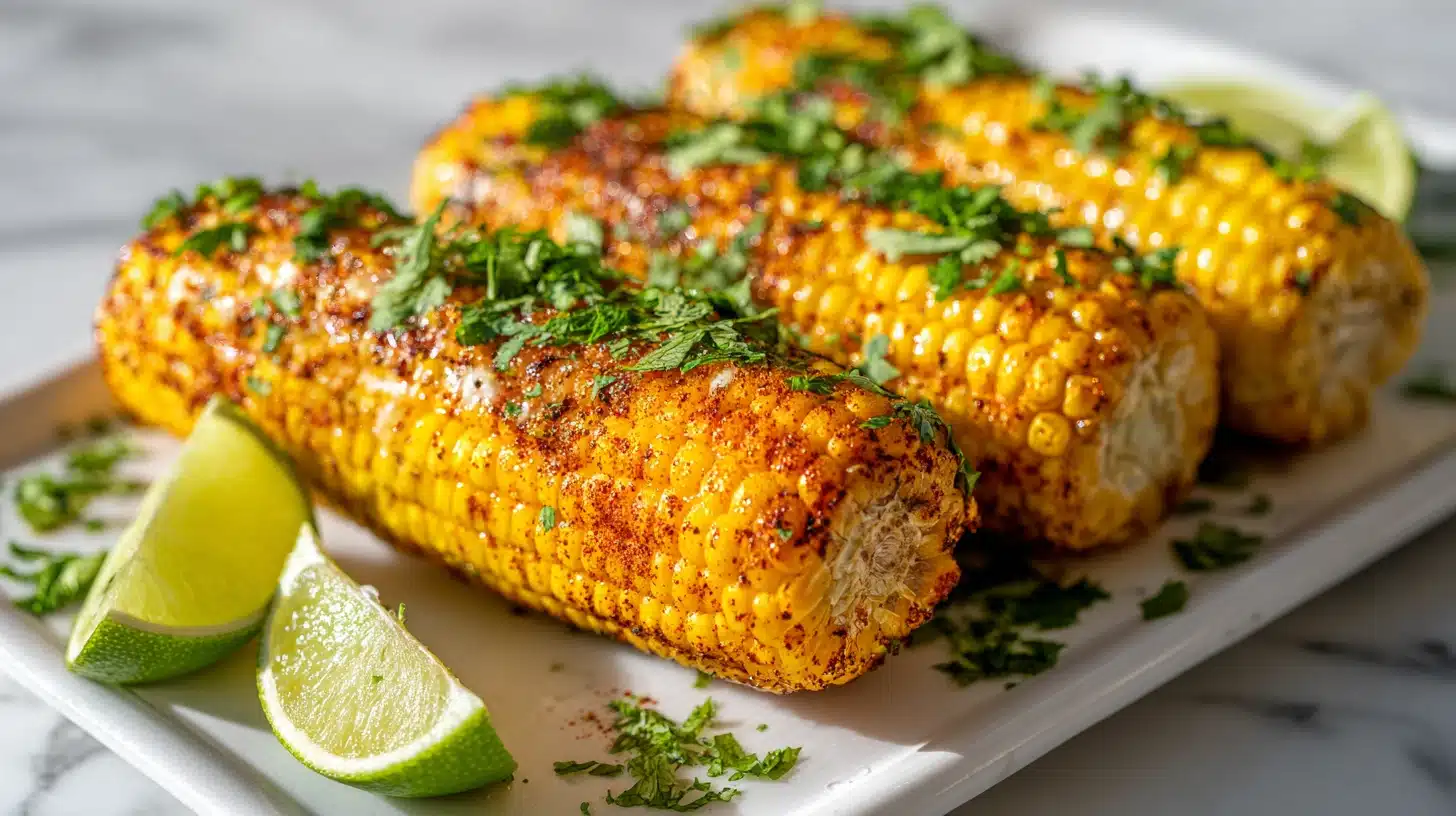 Wingstop cajun corn copycat with buttery spice coating in a rustic bowl